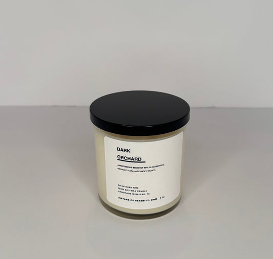 Dark Orchard 8oz Glass Candle