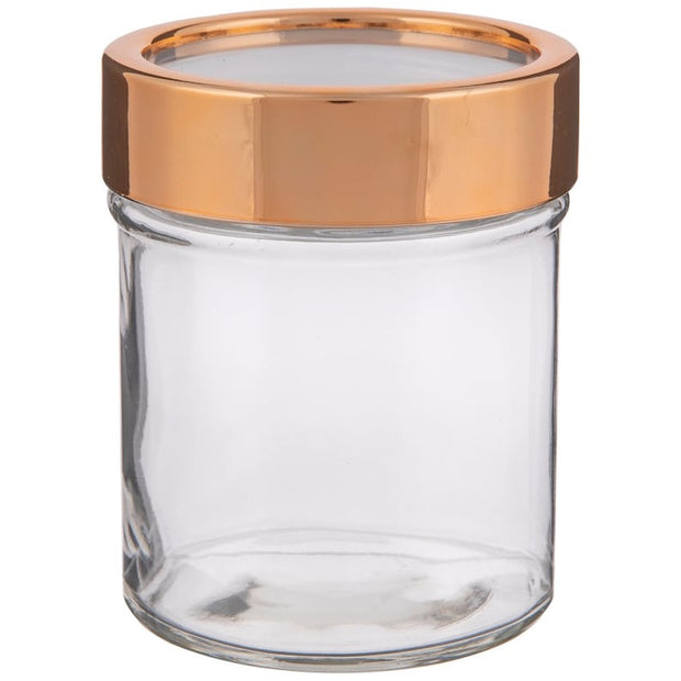 Glass Jar with Window Gold Top 10oz