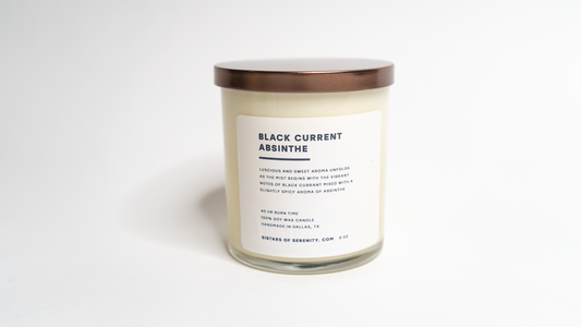 Black Currant Absinthe 8oz Glass Candle